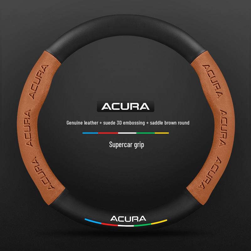 Acura CDX 2016-2021 Ultra-Thin Carbon Fiber Suede Leather Steering Wheel Cover