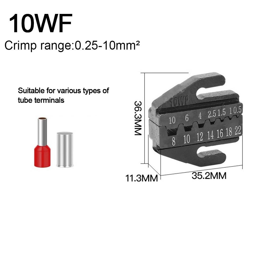 10WF/10A/103 Обжимные клещи Губки Черные Сменные матрицы Новые обжимные клеммы Слот для губок