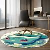 Pokémon Printed Round Rug Carpet Chair Rug Area Rug Entryway Doormats,for Office Chair Living Room Bedroom Kitchen Room.