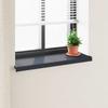 Anthracite Window Sill with Wood Grain Pattern 60 x 35 x 4.5 cm PVC