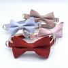 Pet Collar Adjustable Beautiful Bowknot Decor Plaid Dog Car Necklace Jewelry for Taking Photo