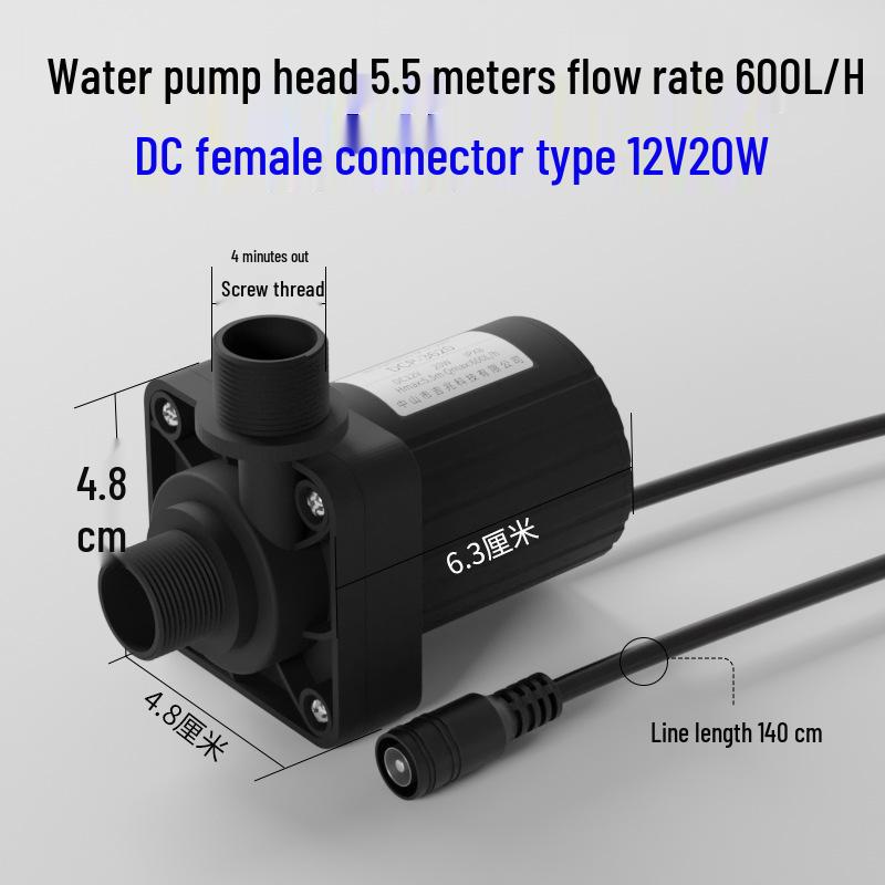 Мобильный бесщеточный насос для душа 12В/24В постоянного тока, высокотемпературный, и погружной booster для солнечного водонагревателя