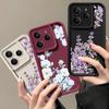 Матовый мягкий чехол с цветочным узором для Xiaomi 14T Pro 13T Redmi Poco X7 F6 Pro X6 Note 14 Pro 13 12 11 TPU защита линз противоударный силиконовый чехол для телефона