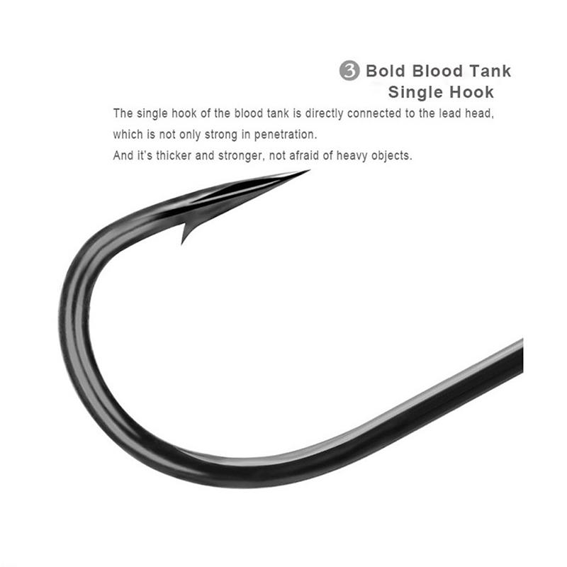 Двойной крючок Крючок Blood Groove с крючком для пайеток в виде листьев ивы