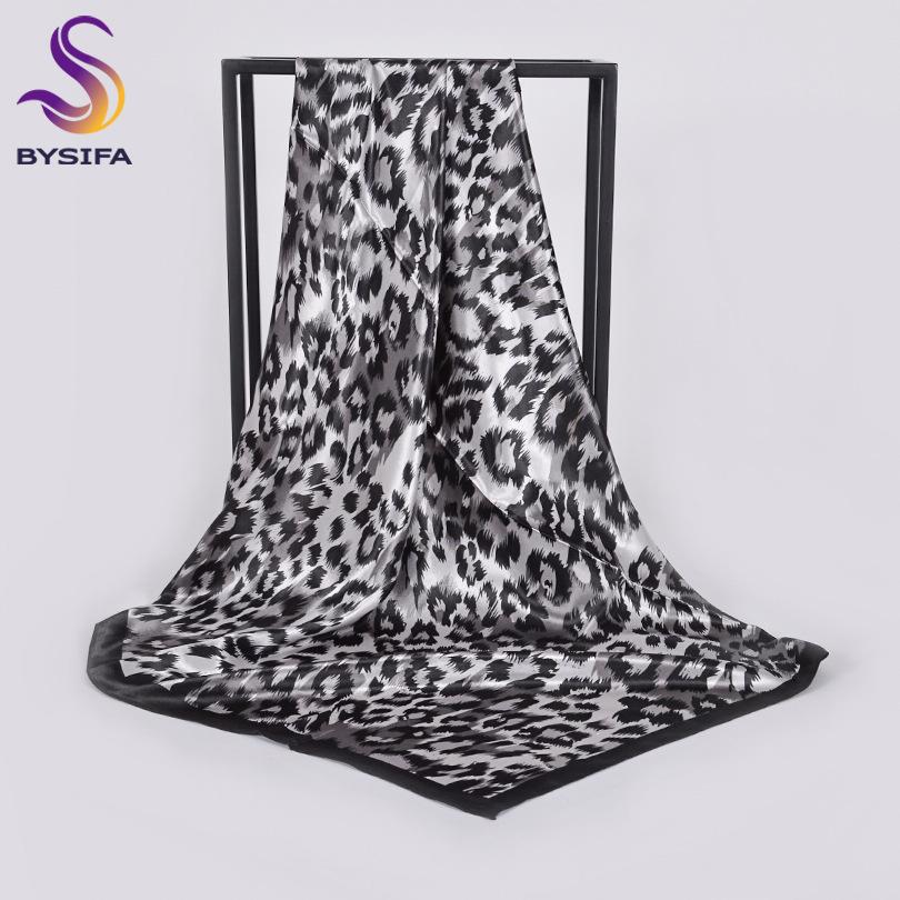 [BYSIFA] Autumn Winter Ladies Scarves New Accessories Women Large Silk Square Scarves New Wine Red Paisley Muslim Islamic Scarf