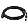 Copper MIDI Extension Cable Male To Male Audio Extension Cord Black MIDI Cable  MIDI Keyboard