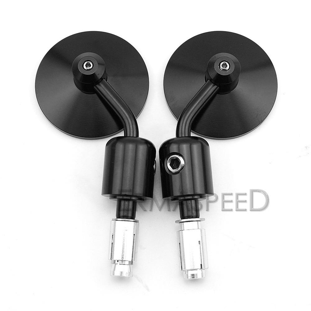 Алюминиевое зеркало для мотоцикла с ЧПУ, 7/8 дюйма, 22 мм, универсальное зеркало на руле для мотоцикла, уличного велосипеда, скутера, мото