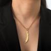 Imam Ali Zolfikar Sword Necklace Pendant Stainless Steel Men'S Amulet Islamic Muslim Jewelry Gift