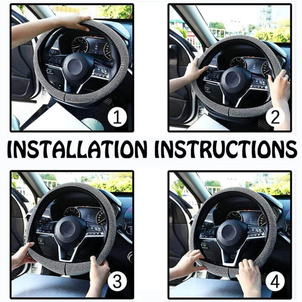 Кожаный протектор рулевого колеса автомобиля износостойкий чехол на рулевое колесо автомобиля