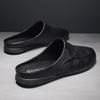 Летняя мужская обувь, повседневные модные мужские лоферы, полутапочки из натуральной кожи, дышащие слипоны, обувь для ленивого вождения, мужские мокасины