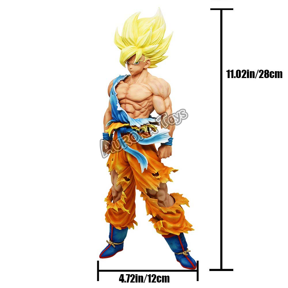 11.02in/28cm Anime Dragon Ball Figure Goku Figures Super Saiyan PVC Action Figures Collection Model Toys Gifts