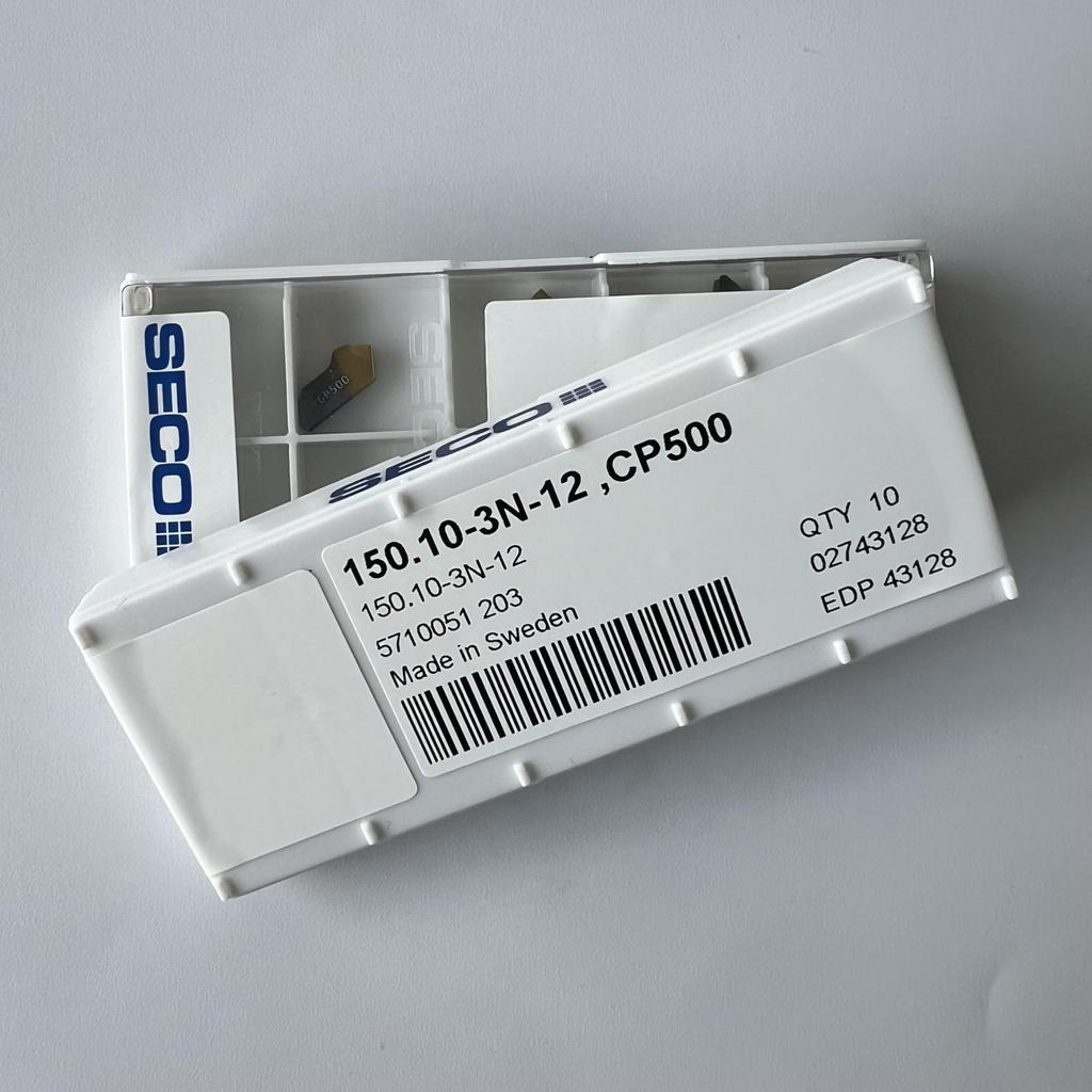 Seco / 150.10-3N-12,CP500 / Оригинальное подлинное лезвие из сплава CNC 10 шт.