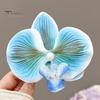 Artificial Moth Orchids Hair Clip Bohemia Hawaiian Faux Pearl Simulated Flower Duckbilled Clamp Hairpin Hair Barrette Women Hair Accessories Headwear