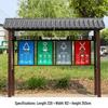 Outdoor Stainless Steel Garbage Sorting Pavilion - Large Capacity, Four-Shed Design