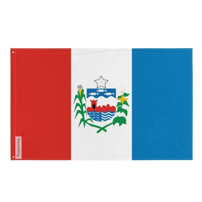 Drapeau - Alagoas - 192 X 288 Cm - Polyester - Impression Recto/verso - Œillets En Fer