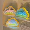 DIY Cloud Tulip LED Night Light Creative Sea of Flowers Night Lamp Mirror Table Lamps Atmosphere Light Gift Birthday Home Decor
