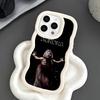 Чехол для мобильного телефона Aurora Aksnes с волнистым краем из ТПУ для iPhone 17 16 15 14 13 12 11 Air Pro Max Plus Цветная крышка