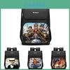 Просторный рюкзак Luffy Zoro для учеников начальной школы, мальчиков и девочек, из двухслойной ткани Оксфорд