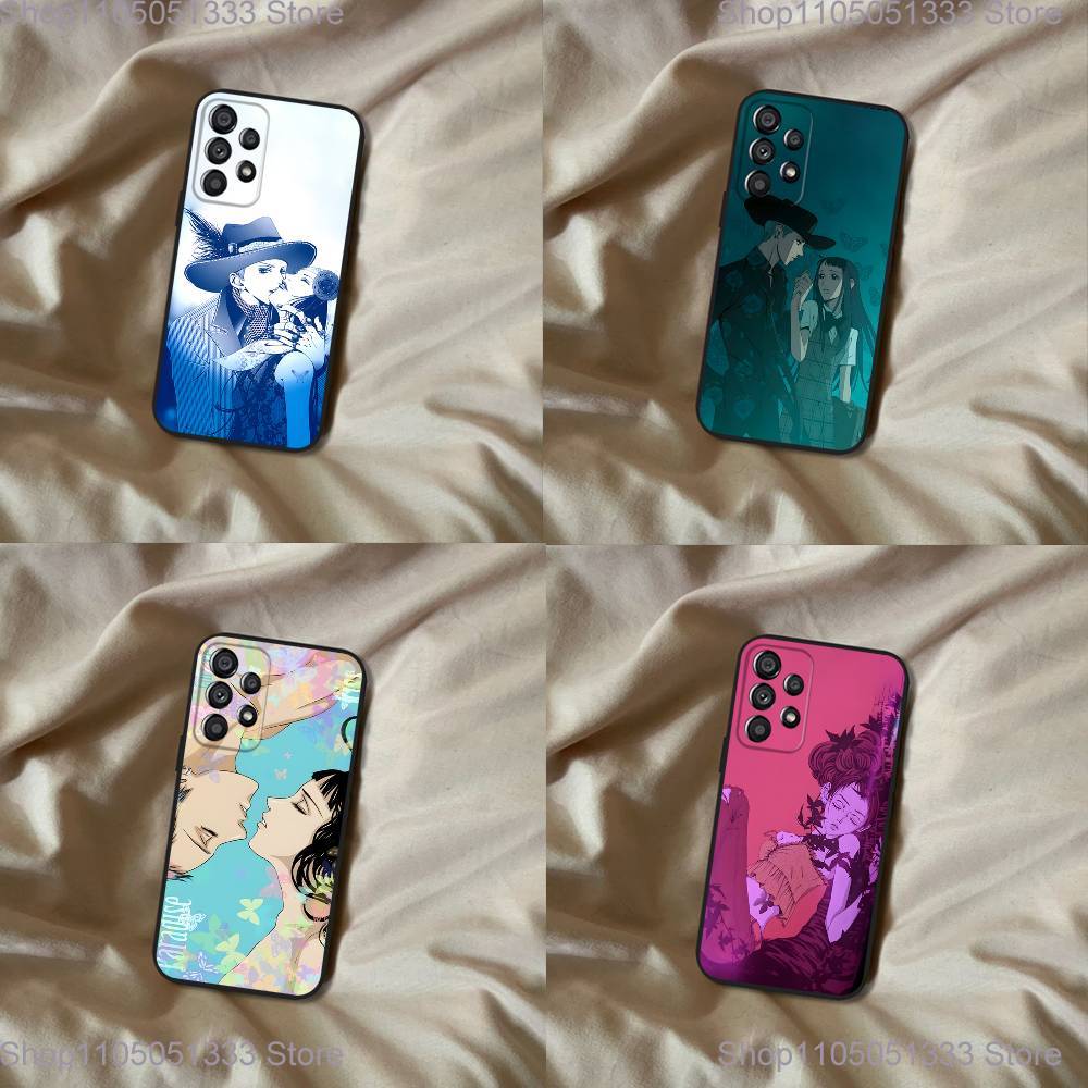P-Paradise Kiss Manga Phone Case For Samsung Galaxy A20,A21s,A22,A31,A32,A52,A53,A72,73,A80 Soft Black Cover