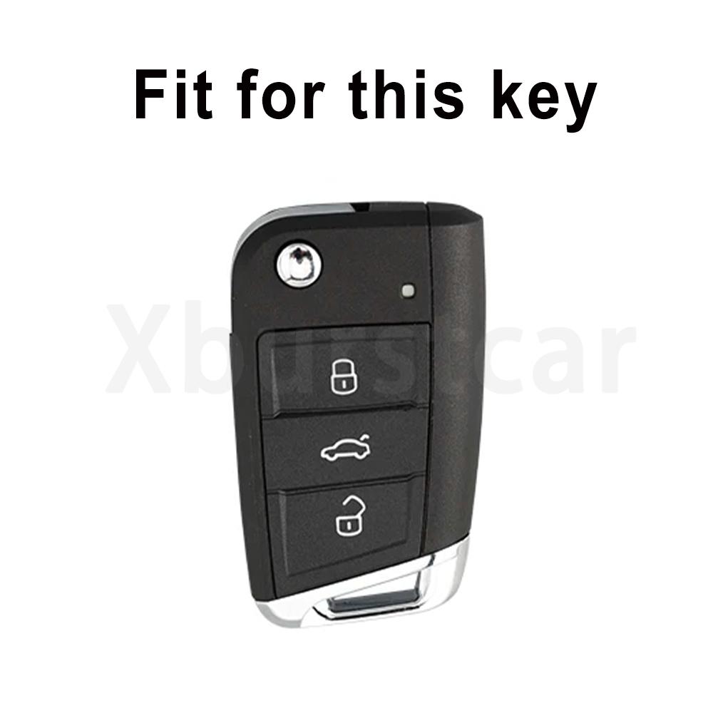 Чехол для ключей для Vw Touran Tiguan Golf 7 Gti Polo T-Cross T-Roc Skoda Rapid Kodiaq Octavia Fabia Seat Ibiza Leon Ateca Arona