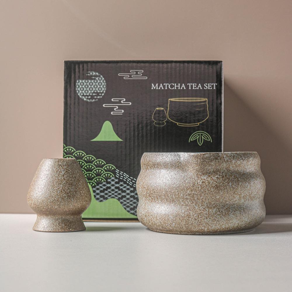 Керамический держатель для венчика матча, текстурированный набор для приготовления матча, новая миска для матча, любители чая