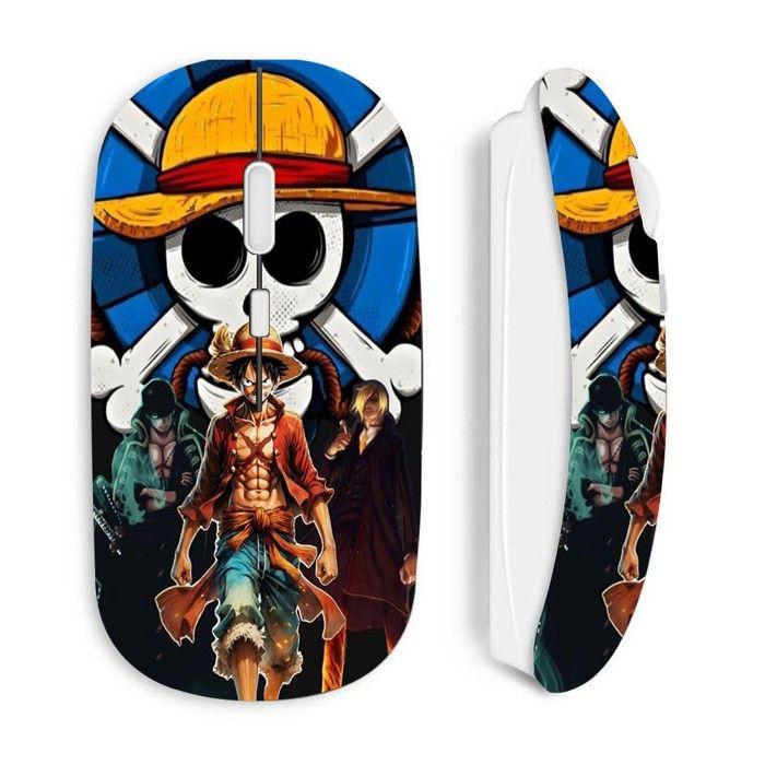 Souris sans fil - MANIACASE - One Piece Luffy - Blanc - Optique - 70g