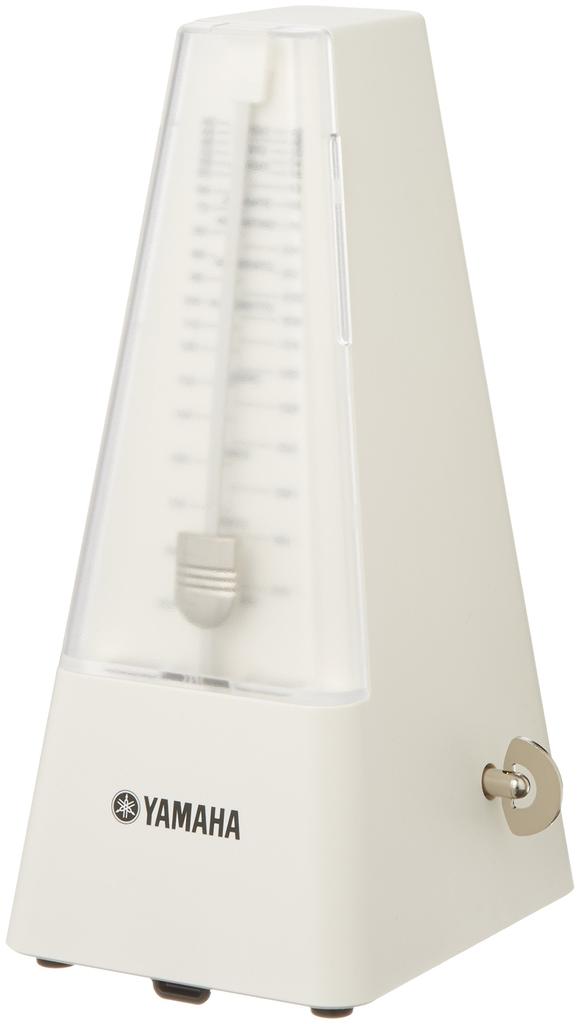 YAMAHA Metronome Ivory Classic Triangular Pyramid Pendulum Type Mainspring Drive Fingerprint Resistant Matte Finish Screw Knob MP-90IV