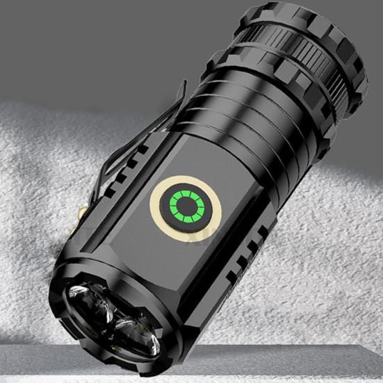 LED Flashlight with 5 Light Modes Super Bright Waterproof Rechargeable Versatile Use High-Power Torch