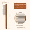 Cat Comb Cat Accessories Stainless Steel Pet Hair Remover Wooden Handle Solid Cat Hair Comb Pet Grooming Dog Brush Cleaning Tool
