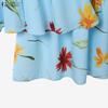 ZANZEA Women Short Sleeve Blouse and Long Skirts Floral Print Two Piece Suit Sets