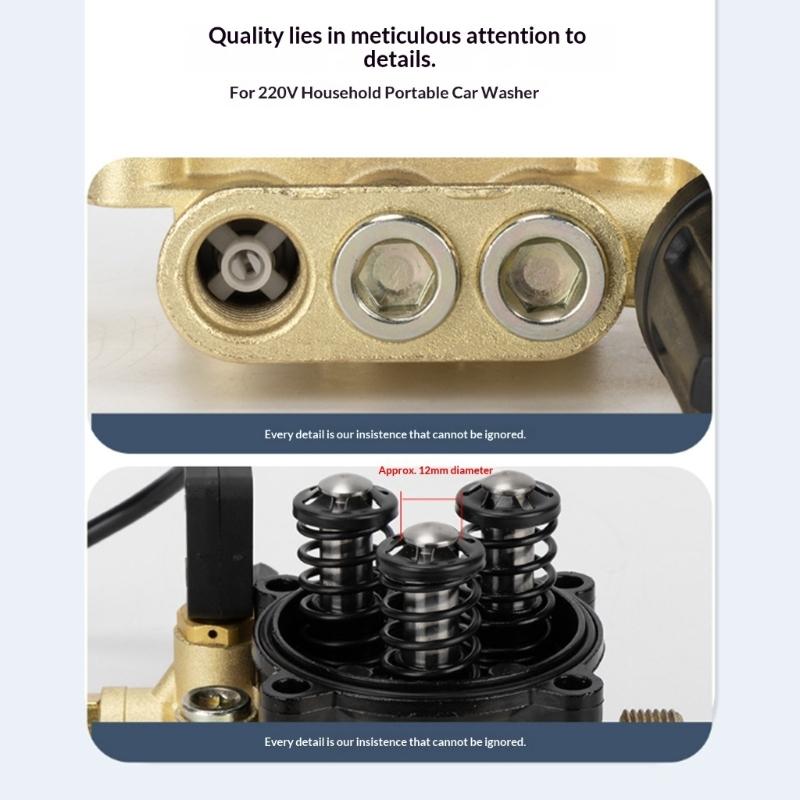 Легко установить головку насоса на различные бытовые моечные машины. Упрощает настройку для эффективной мойки автомобиля. Экономит время.