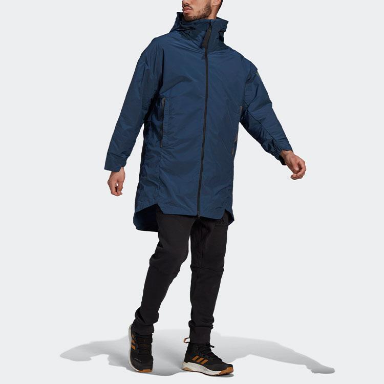 adidas Спортивная куртка-парка Four-In-One, мужская верхняя одежда, синяя GR0594