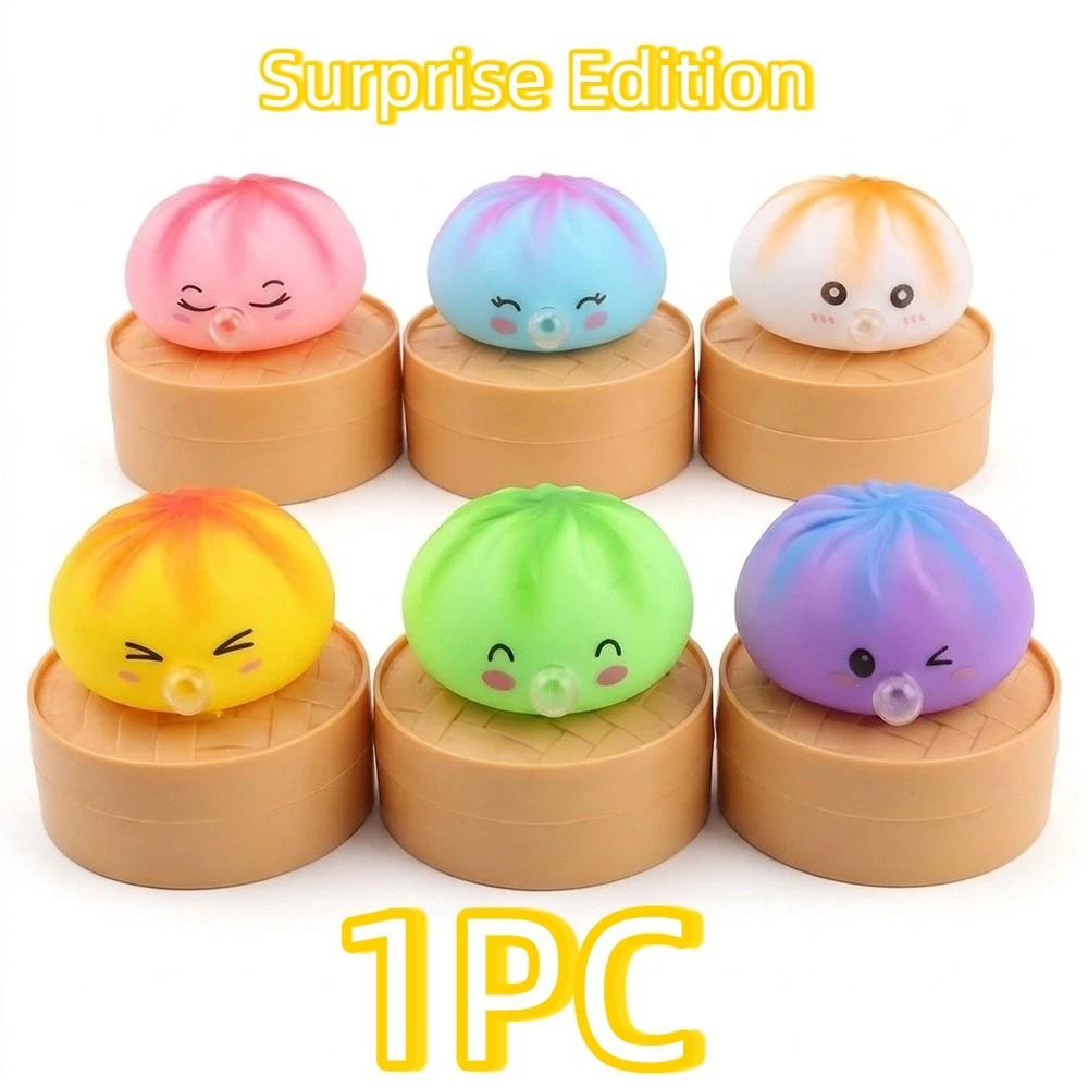 1pc Soft Decompression Squeeze Fidget Steamed Stuffed Bun Squishy Pinch  Relaxation Tool