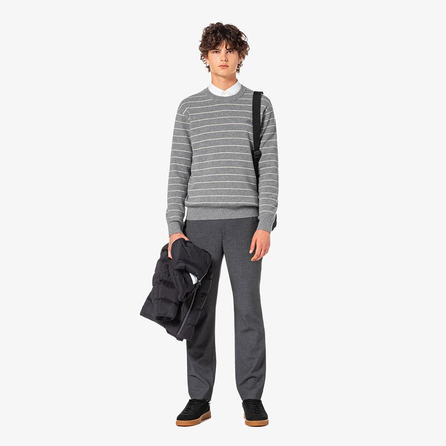 [lacoste] Men's Basic Crewneck Pullover AH596E-55NCCA