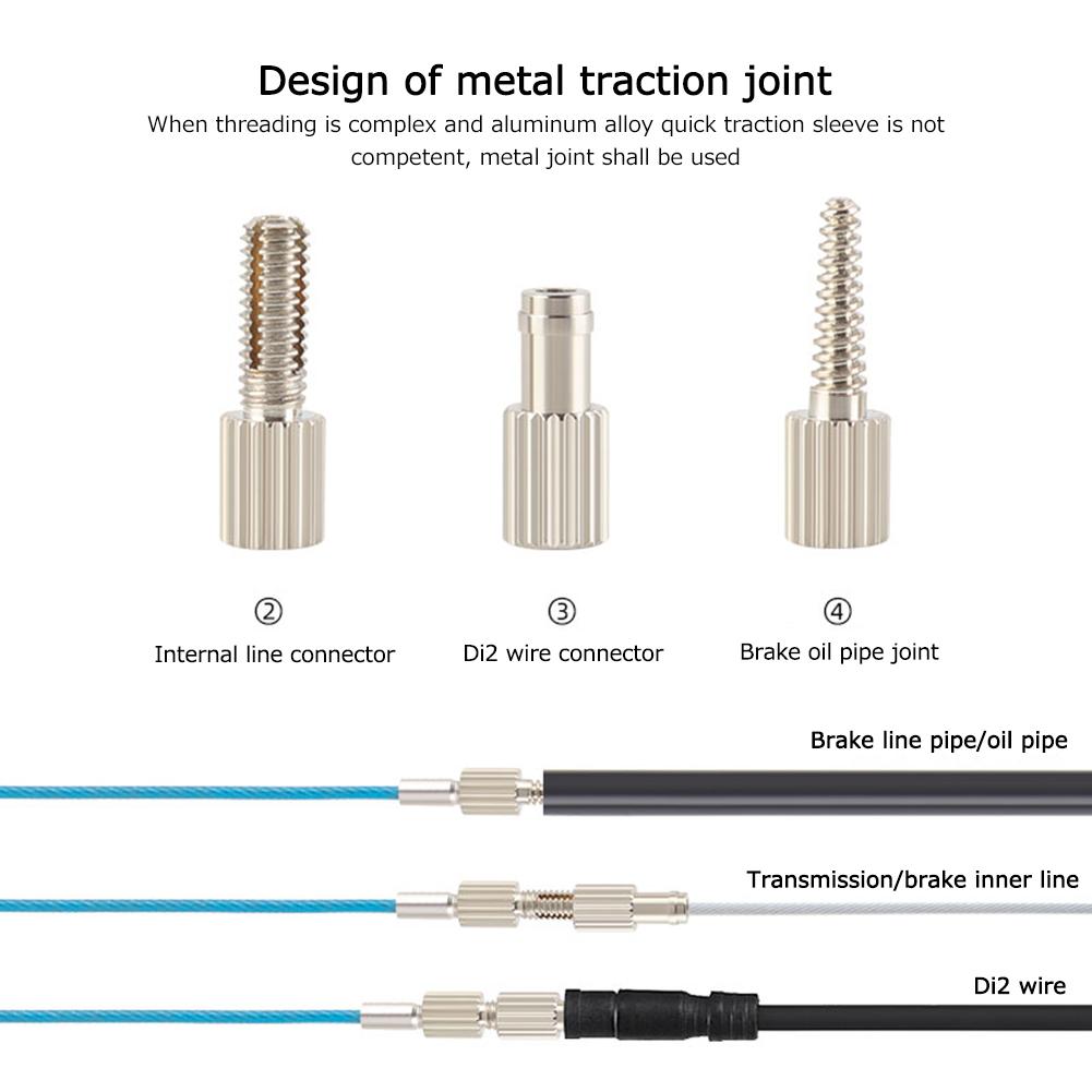 TOOPRE Инструмент для внутренней прокладки тросов велосипеда Портативный инструмент для прокладки гидравлических тросов переключения в раме велосипеда из углеволокна Набор для ремонта велосипеда