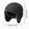 Windproof Knitted Hat Thickened Cold-proof Hat New Earflap Beanie Hat  Unisex