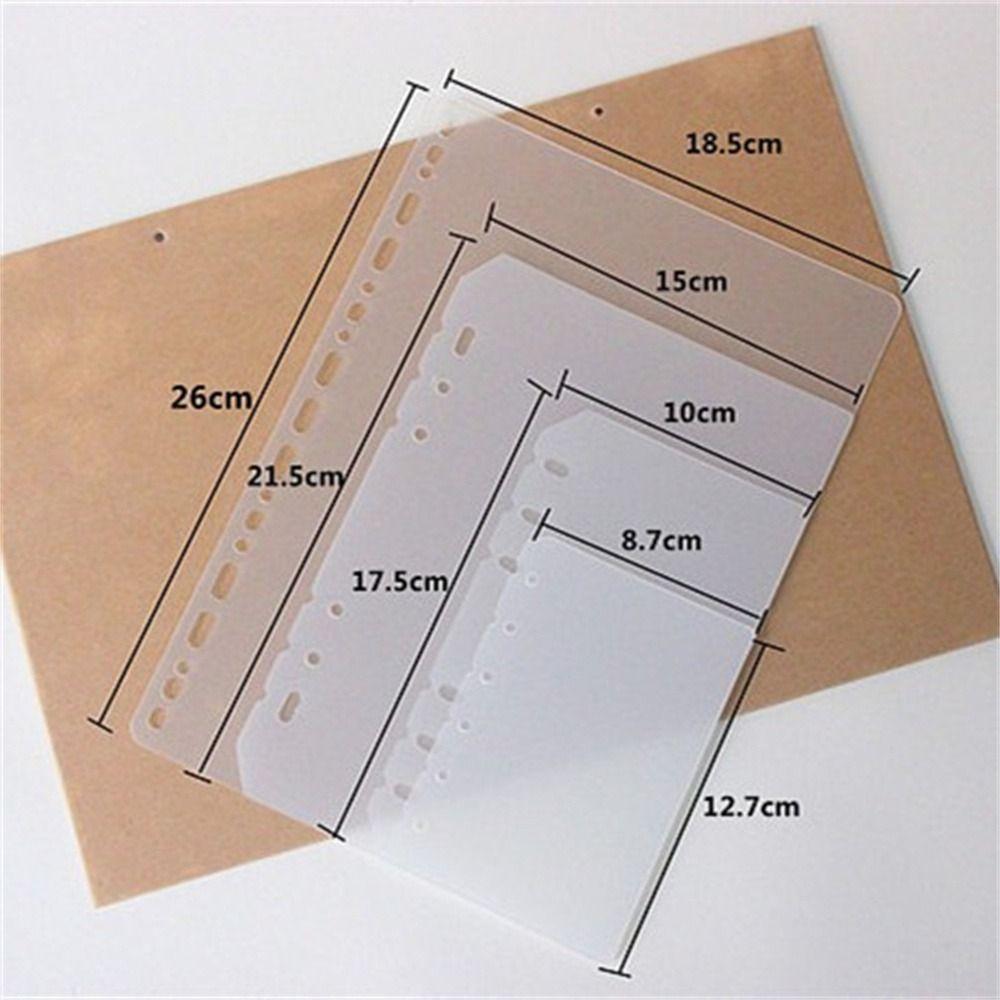 Page A5 A6 A7 B5 A4 Loose-leaf Divider Notebook Divider Planner Separator Binder Organizer Divider