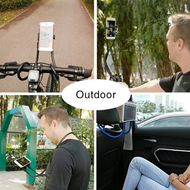 Держатель для телефона Hands Free, универсальный, регулируемый, подвесной, гибкий держатель для телефона на шею