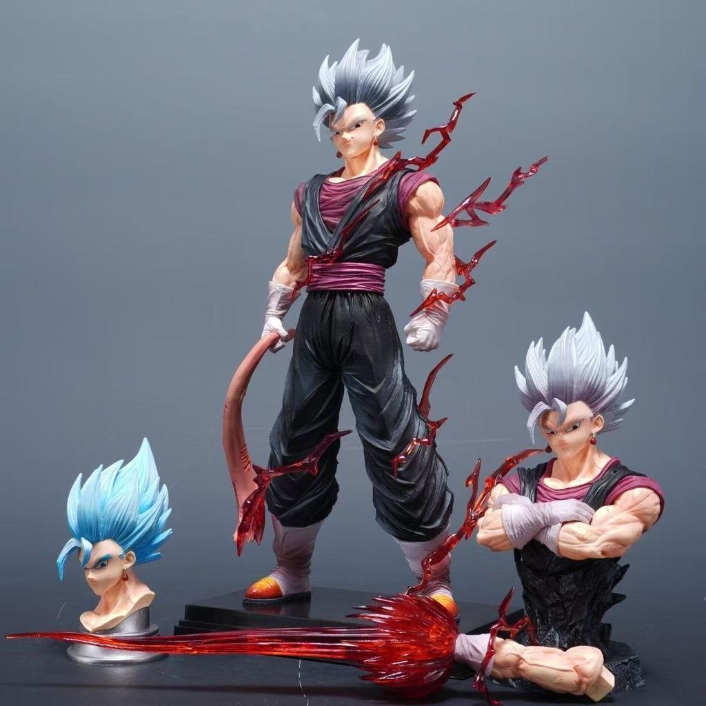 Drogan Boll Vegetto Figure Replace Arms Vegetto Blue Super Saiyan 4 Action Figure Gk Statue Collection Model Toys Gifts