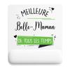 Tapis De Souris - PLANETEE - Belle-Maman Meilleure Temps Femme - Multicolore - 22x18 Cm - Antidérapant 3 Mm