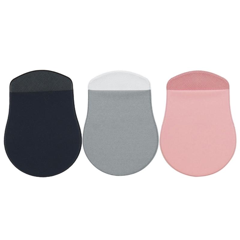1Pc Self adhesive mouse storage bag, laptop back sticker, hard drive bag, seamless elastic Lycra cloth mouse bag
