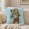 Yogi Bear Cushion Cover Linen Minimalist Soft  for Sofa Bed Home Room Decor