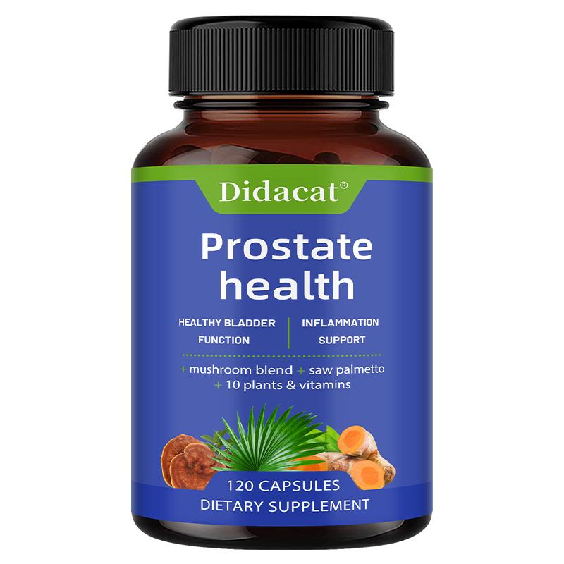 Prostate Health Capsules Contains Saw Palm Dance Mushroom Vitamin C Selenium to Maintain Prostate Health 120 Vegetarian Capsules