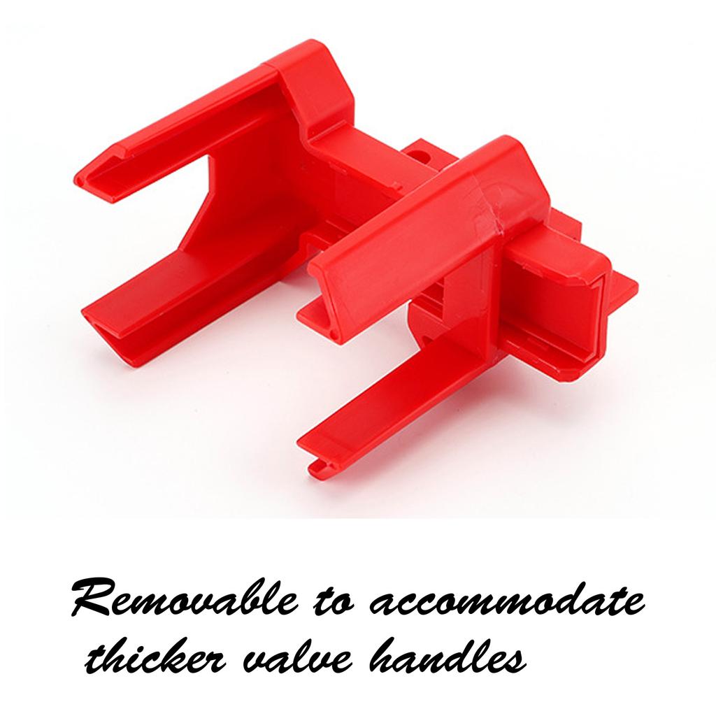 Multipurpose Adjustable Designs Sturdy Plastic Pipe Valves Lockout Systems High Temperatures Resistant 2Pieces
