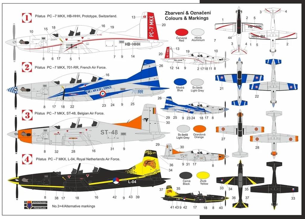KP Models Pilatus MKX Набор Пластиковая Модель KPMH7227 1/72 PC-7 High-Tech (Самолет)