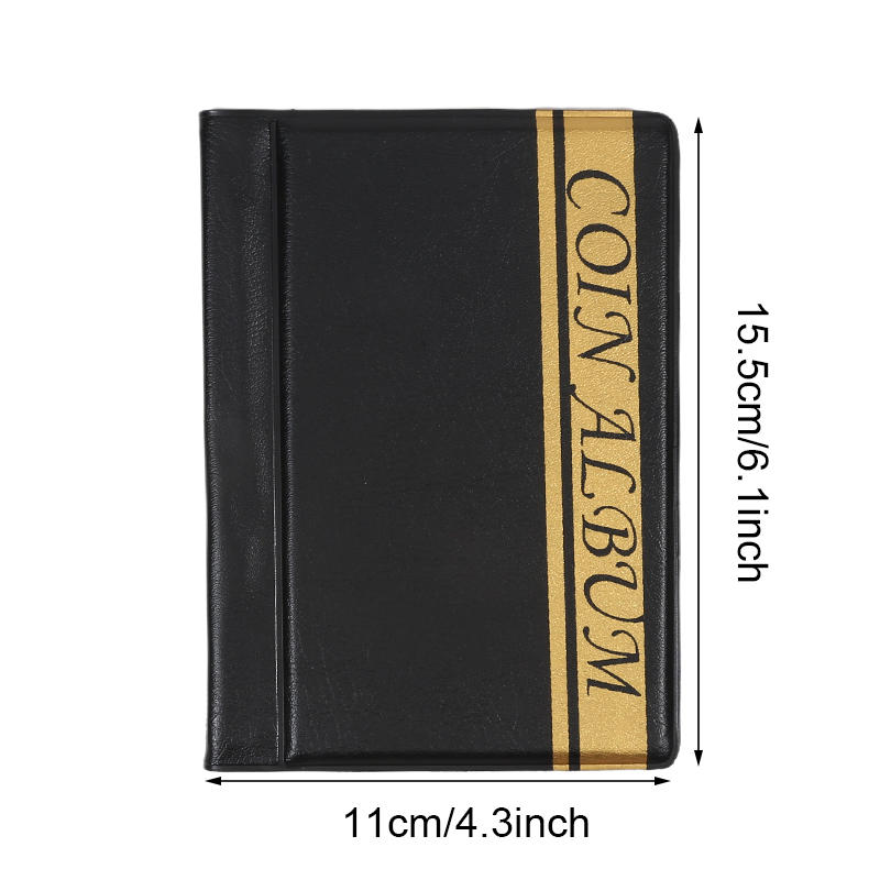 Альбом для коллекции монет на 120 карманов для хранения юбилейных пенни, органайзер с прозрачными страницами, идеально подходит для коллекционеров монет и нумизматических подарков