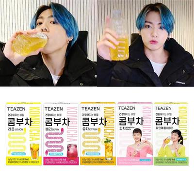 Teazen Чайный гриб Лимон, ягоды, цитрон, персик, ананас 5 комплектов (4 варианта)