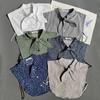 Lace-Up Bow Fake Collar Women'S Versatile Cotton Floral Fake Collar Shirt Collar Sweater Collar Shirt Collar Women'S Fake Collar
