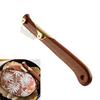 Bread Lame Cutter with 5 Stainless Steel Blades Wood Carved Handle Sourdough Bread Baker Scoring Slashing Tool Kitchen Baking Supplies