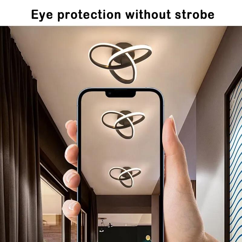 Светодиодная люстра для дома, трехцветная лампа, потолочный светильник в современном стиле, светильник для спальни, поверхностный монтаж, лампа для столовой